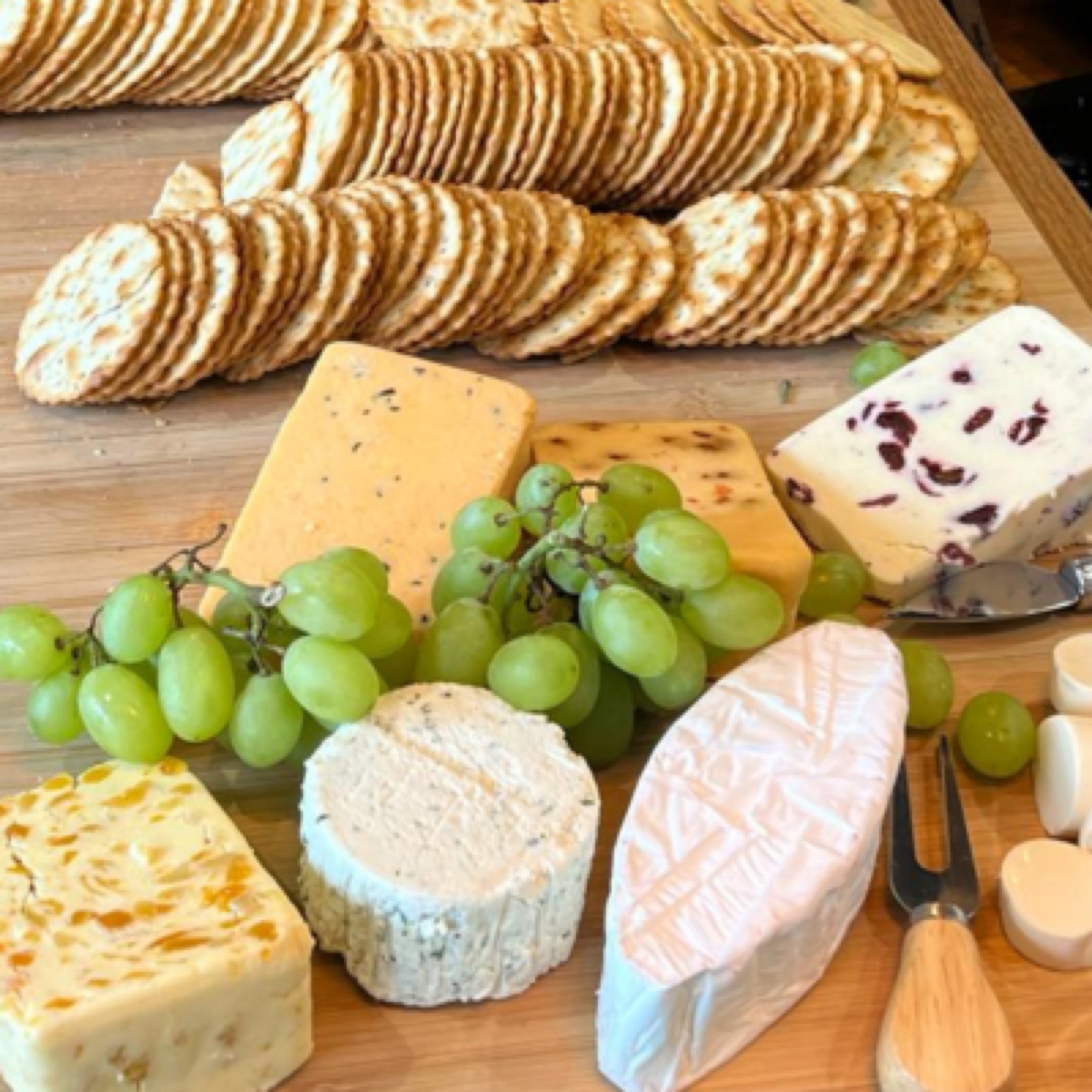 Another charity cheeseboard fundraiser at the Refreshment Rooms — guests enjoying the board