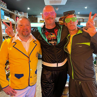 A themed party night at the Refreshment Rooms — decorated pub with guests in fancy dress