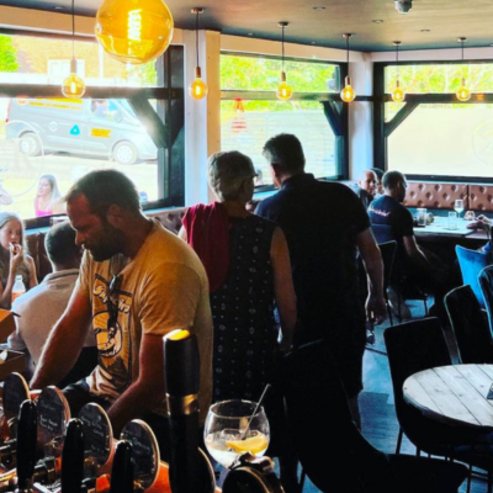 The micropub bar with ales on tap