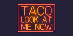 Taco Look At Me Now food truck logo